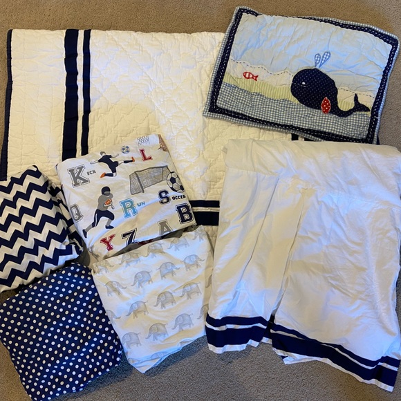 Pottery Barn Kids Dresses Pottery Barn Kids Crib Bedding Set Poshmark